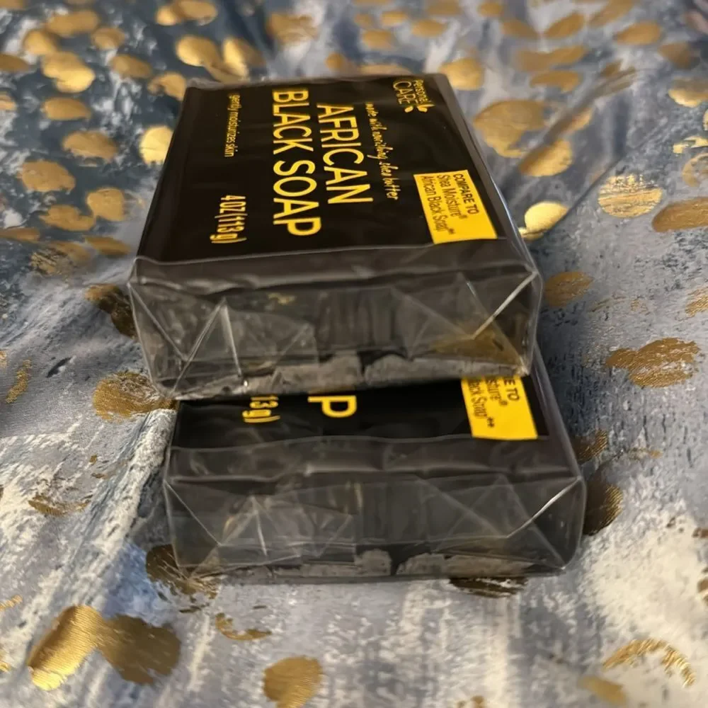 African Black Soap made with Nourishing Shea Butter BUNDLE LOT Fresh sealed